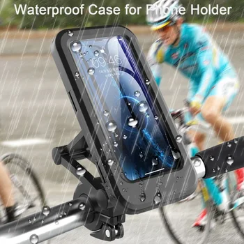 Dotykový displej bicykel motocykel riadidlá vodotesný mobilný telefón držiak navigácie držiak